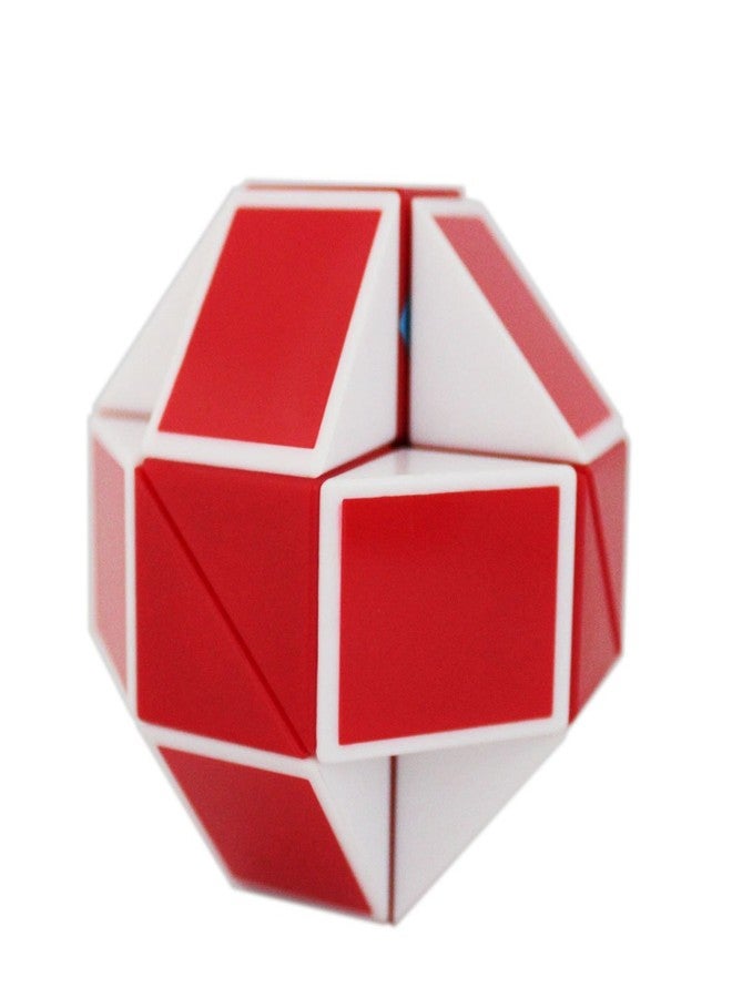 Mipartebo Magic Snake Cube Twist Puzzle 24 Wedges Large Size Twist Fidget Snake Toys Gift Party Favors Game Goodie Bag Fillers for Kids Adults Teens Red - Image 3